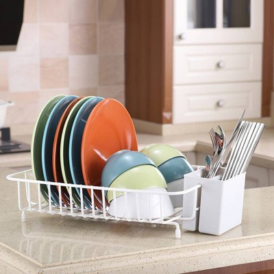 Metal Dish Drying Rack Monolayer Collapsible Hanging Drainer Kitchen Storage Holder Steel Metal Dish Drying Rack For Kitchen