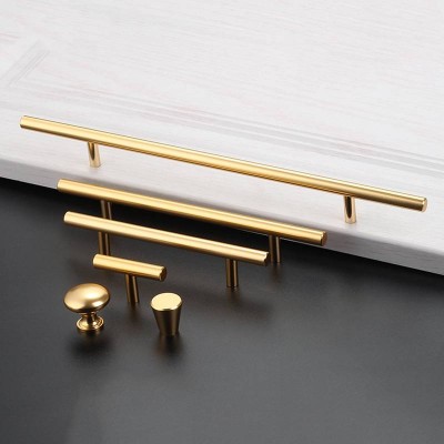 Handles New Aluminum Alloy Metal Modern Gold Brass Cupboard Wardrobe Pull Window China Drawer Kitchen Cabinet Furniture Handles